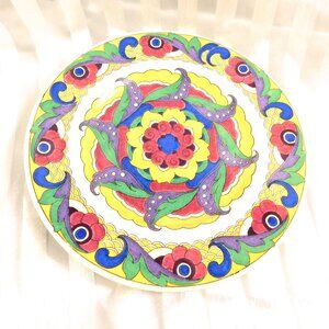 Royal Doulton Colorful Dinner Plate in Unknown Pattern # 26725